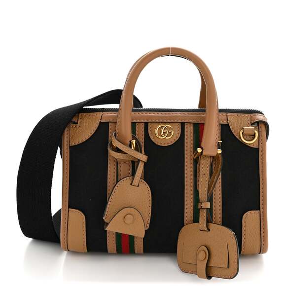 Gucci Textured Dollar Calfskin Web Mini #242516G12B